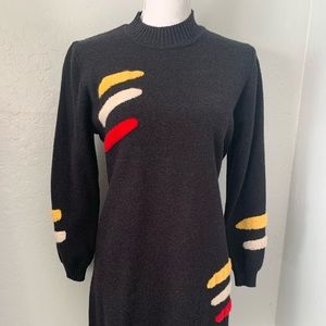 Black sweater dress vintage size S